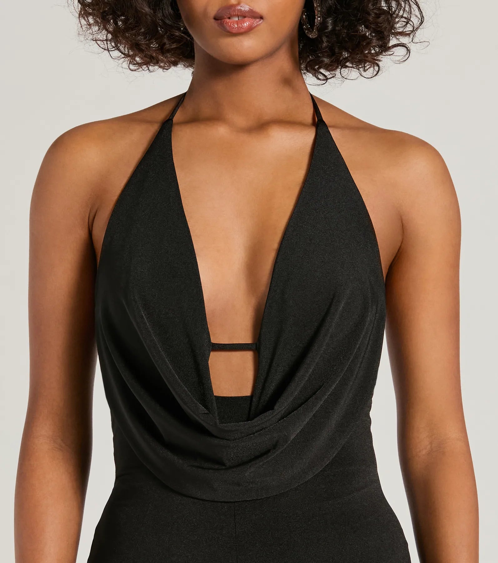Impressive Momemt Cowl Neck Strappy Wide-Leg Jumpsuit - Image 3
