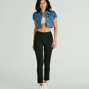 Power Mood High-Rise Skinny Trouser Pants