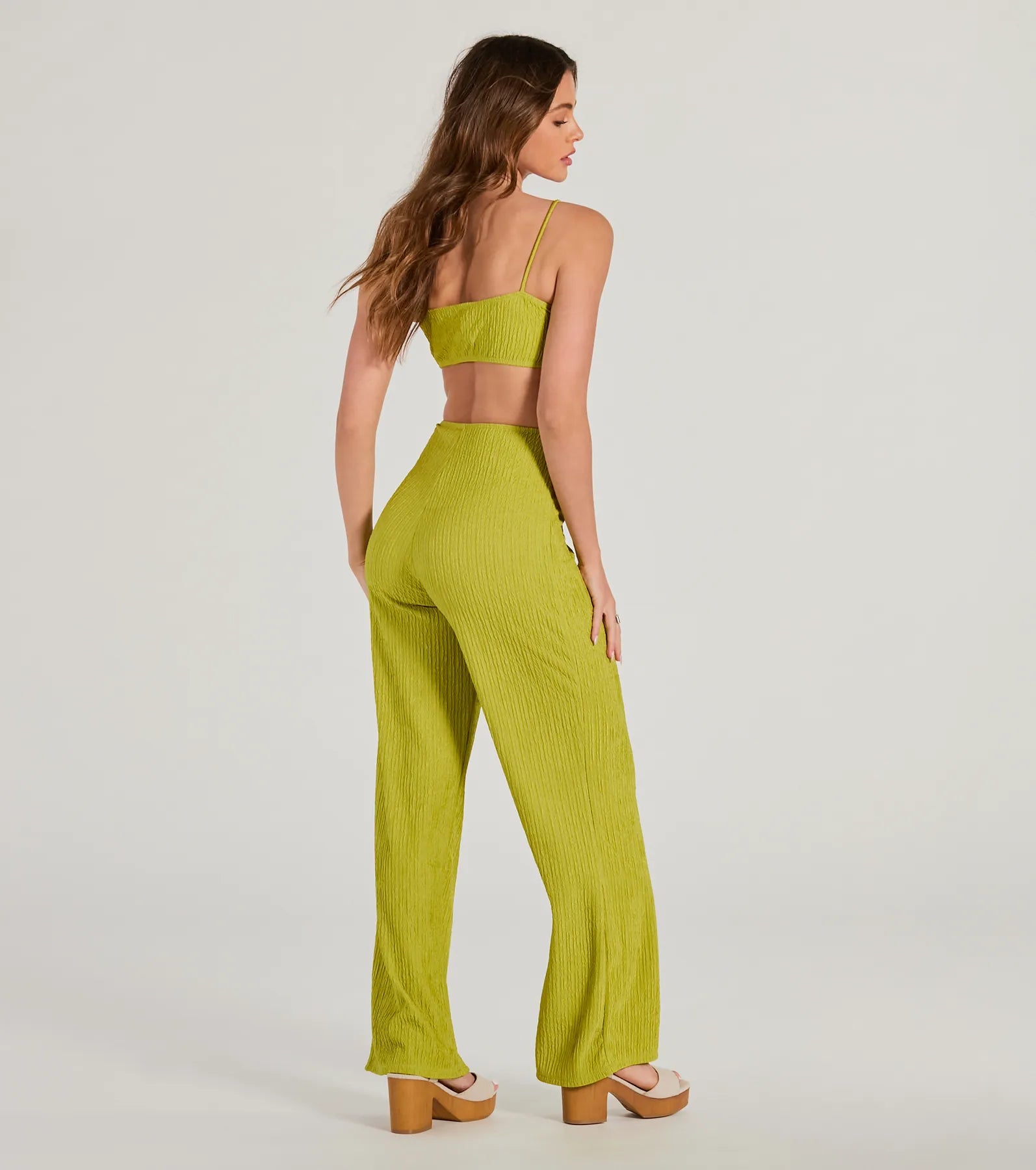 Flawless Vibes V-Neck Cutout Wide-Leg Jumpsuit - Image 2