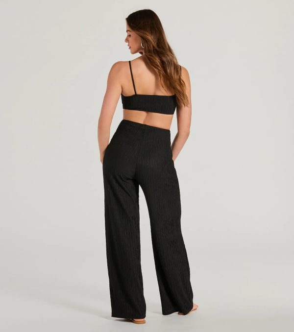 Flawless Vibes V-Neck Cutout Wide-Leg Jumpsuit - Image 6