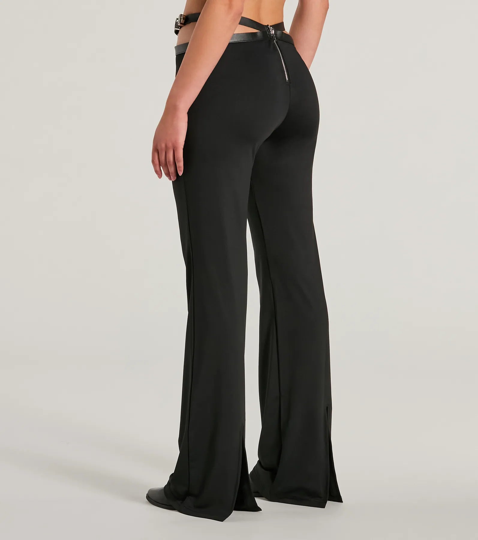 Country Edge Buckle High-Rise Waist Flare Pants - Image 2