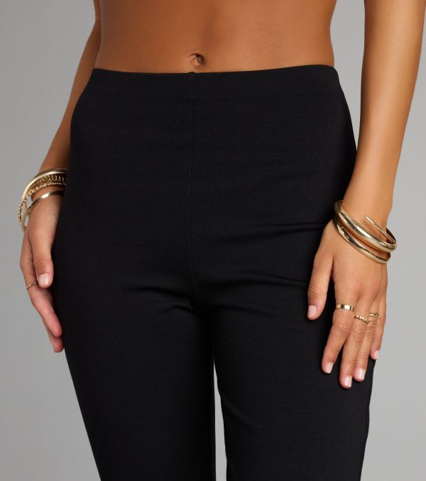 Forever On Trend High Rise Ponte Capri Pants - Image 4
