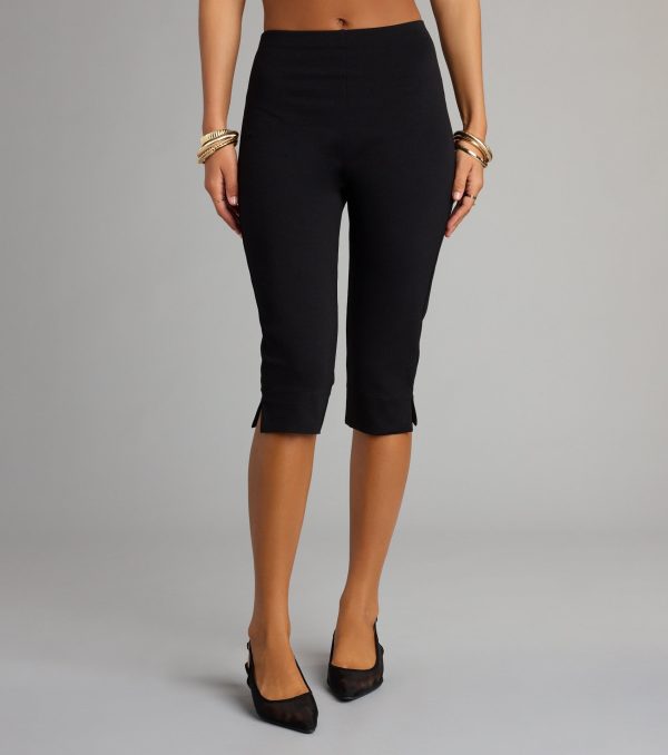 Forever On Trend High Rise Ponte Capri Pants - Image 5