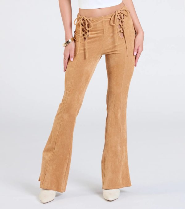 A Dose Of Attitude Lace-Up Flare Pants - Image 4
