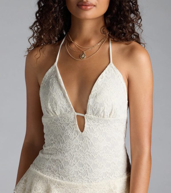 Boho Dreamer Ruffled Lace Romper - Image 10