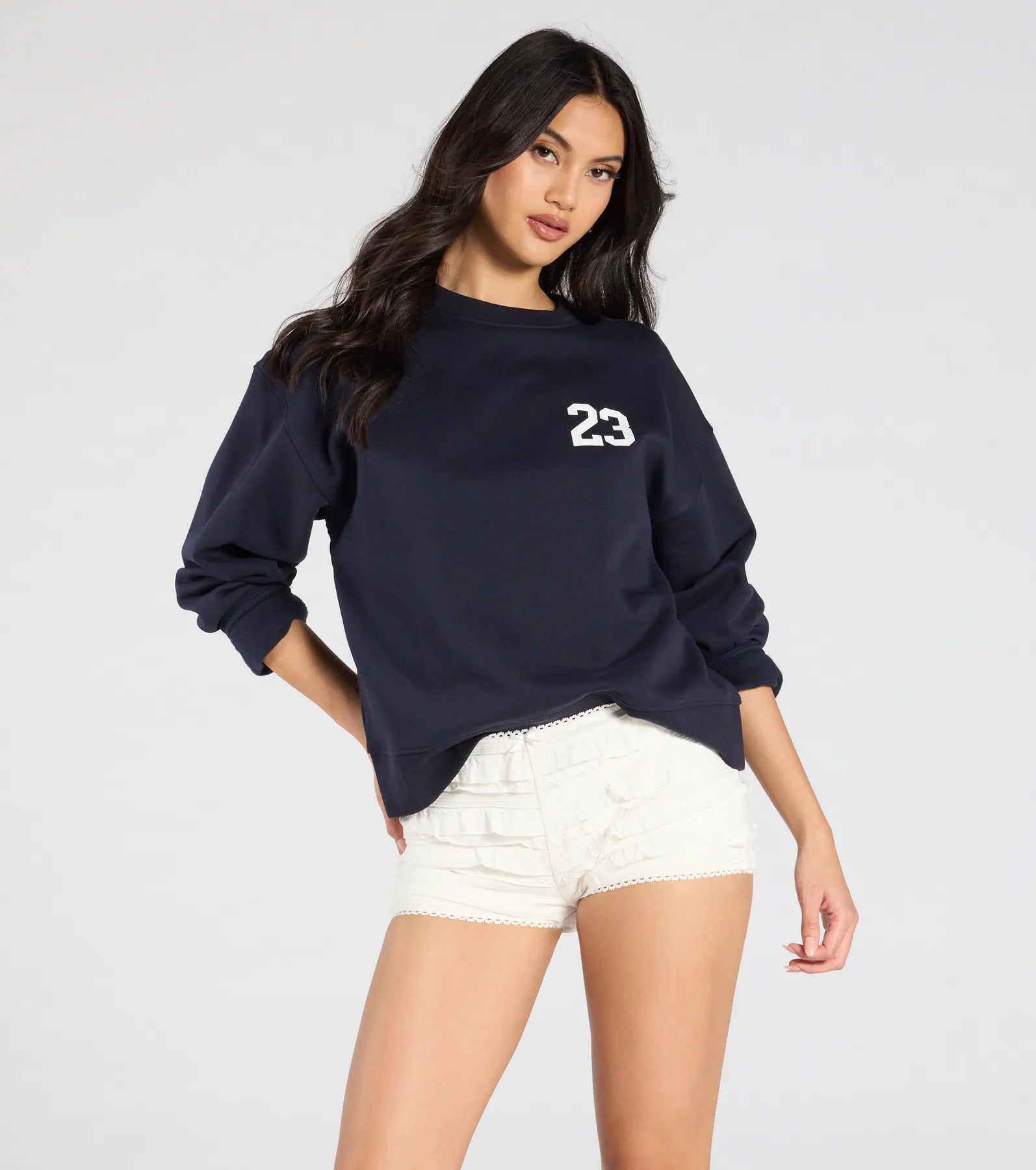 Flirty Vibes Ruffled Knit Hot Shorts - Image 5