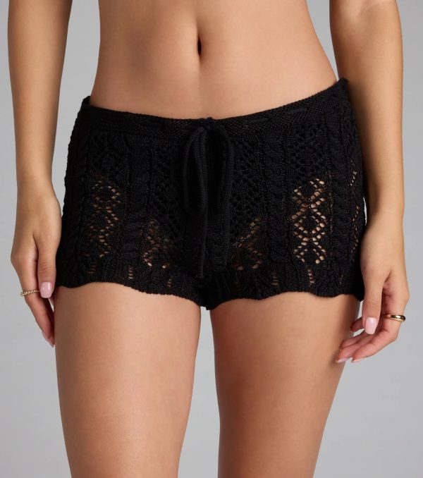 Can't Go Wrong Crochet Knit Shorts - Image 3