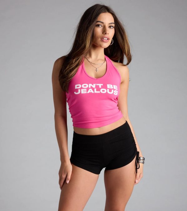 Low Effort Big Slay Side Tie Hot Shorts - Image 4