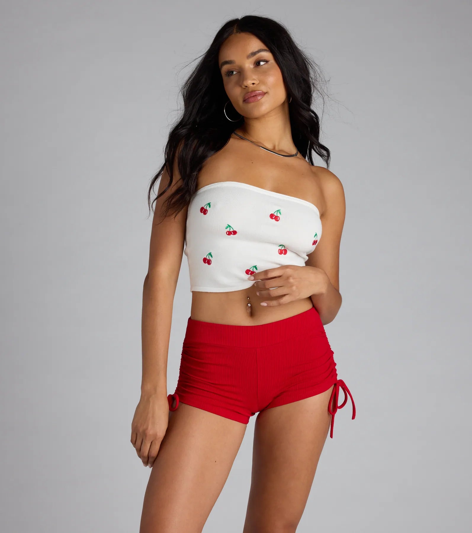 Low Effort Big Slay Side Tie Hot Shorts - Image 5