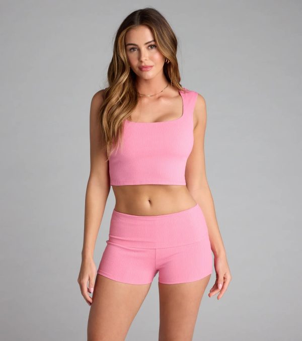 Chill Girlie Foldover Hot Shorts - Image 4