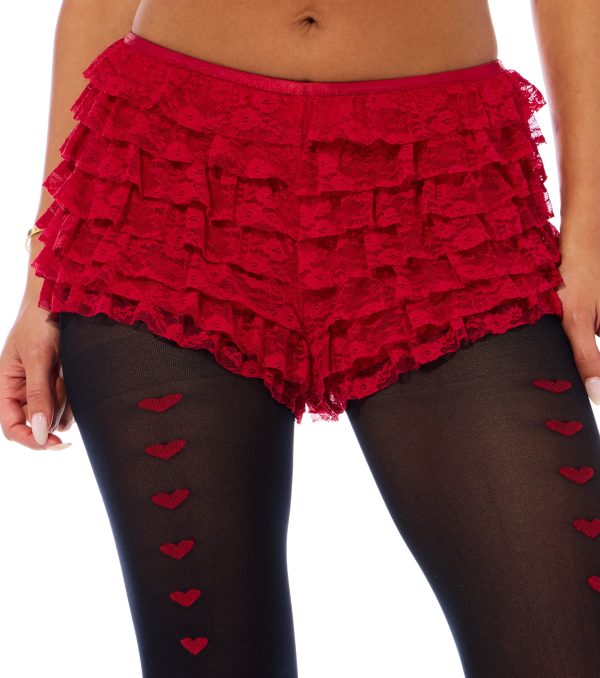 Chic Fairytale Tiered Lace Hot Shorts - Image 30