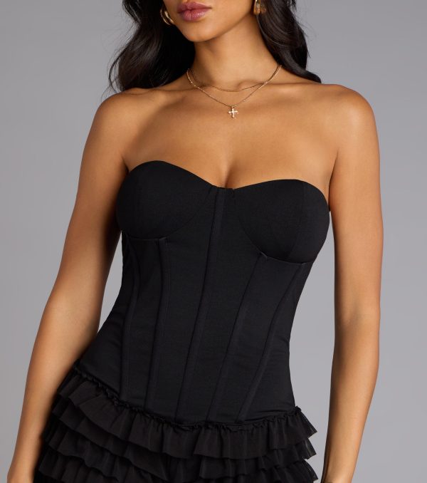 Playful Trouble Lace-Up Ruffle Romper - Image 8