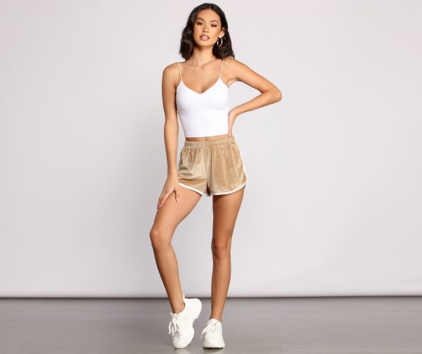 Keep It Trendy Velvet Shorts - Image 21