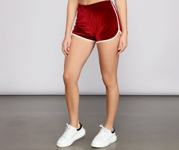 Keep It Trendy Velvet Shorts - Image 5