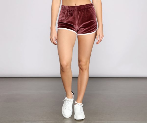 Keep It Trendy Velvet Shorts - Image 15