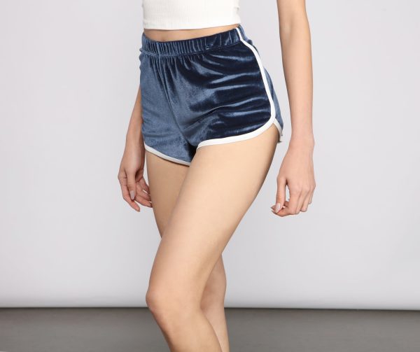 Keep It Trendy Velvet Shorts - Image 9