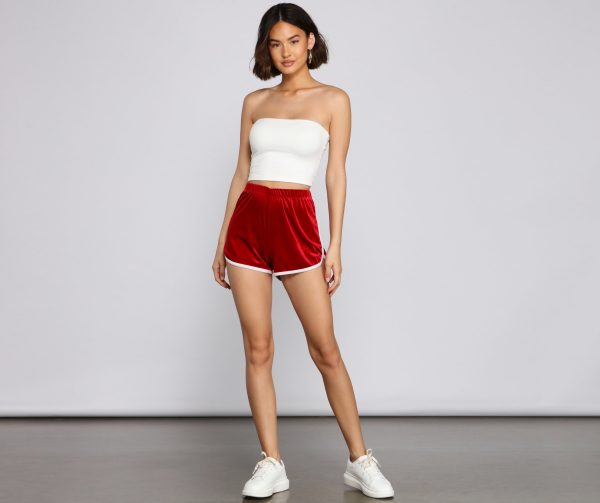 Keep It Trendy Velvet Shorts - Image 23