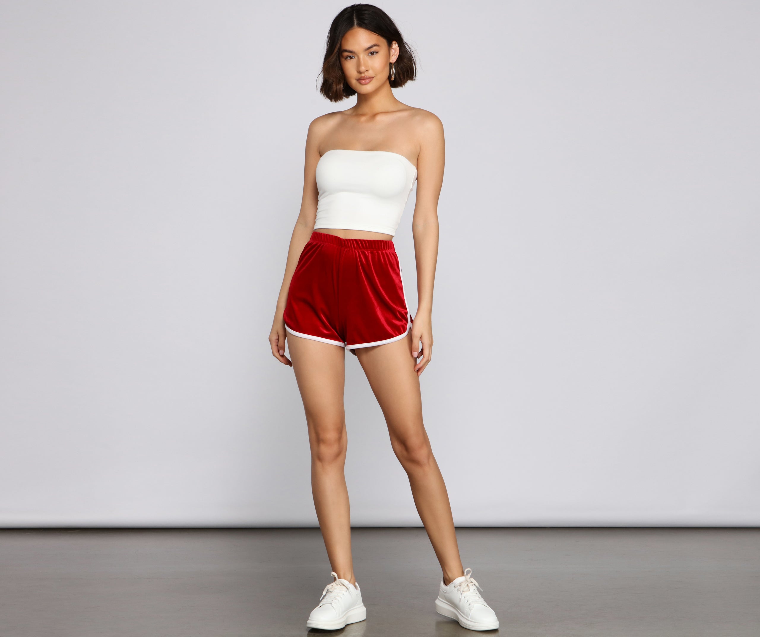 Keep It Trendy Velvet Shorts - Image 23