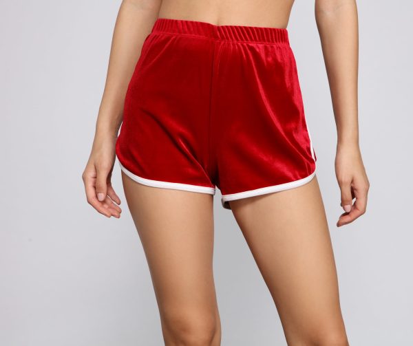 Keep It Trendy Velvet Shorts - Image 24