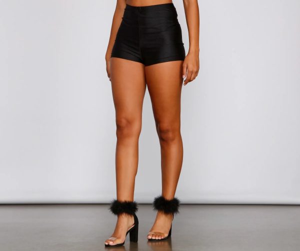 Iconic High Waist Nylon Shorts - Image 3