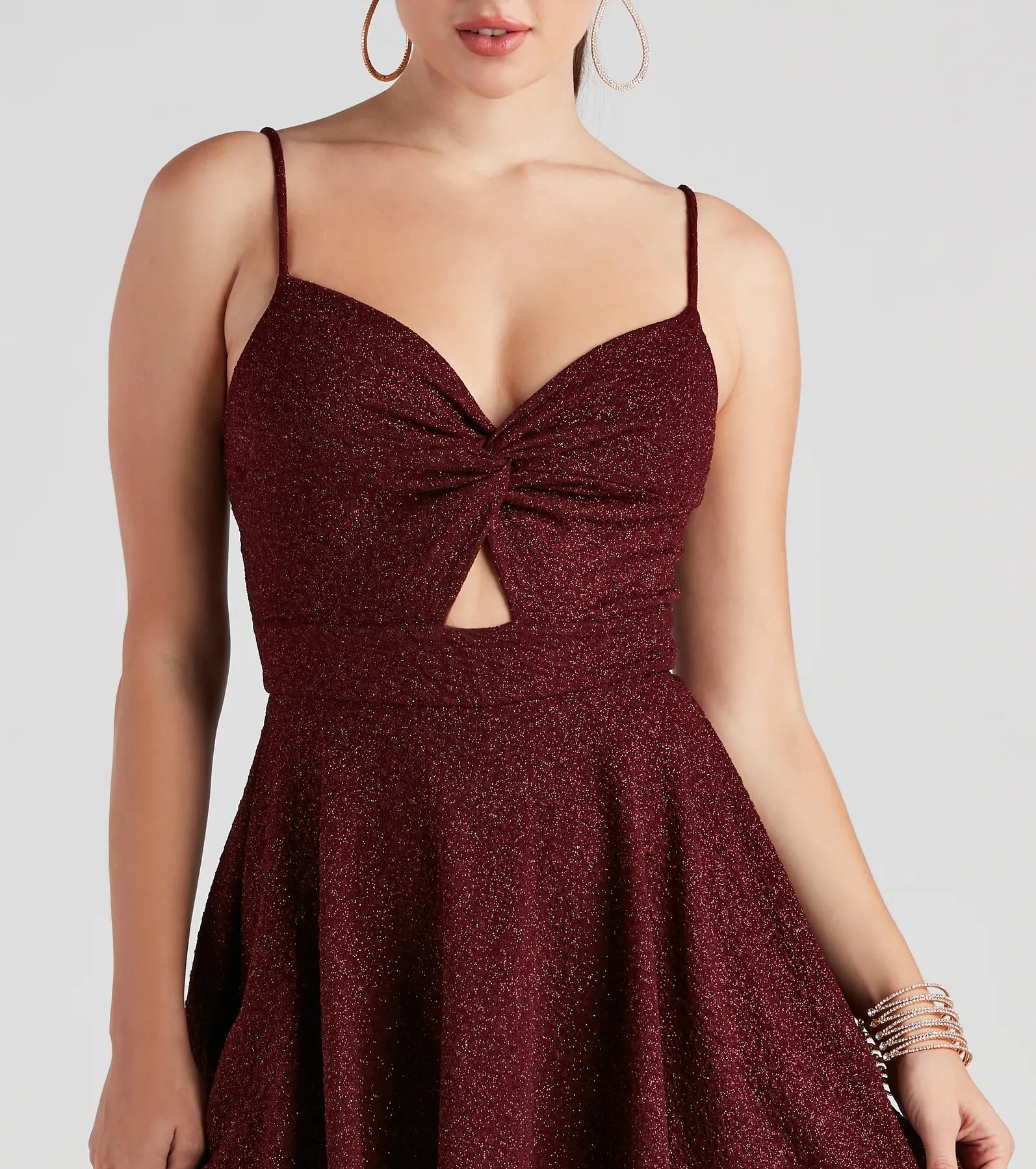Twisted Style Glitter Skater Romper - Image 4