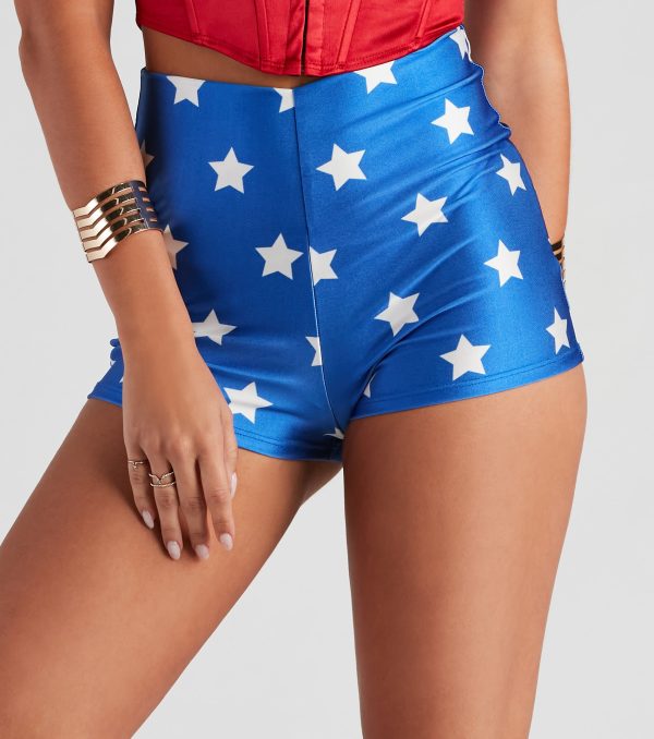 Warrior Woman Star Print Shorts - Image 3