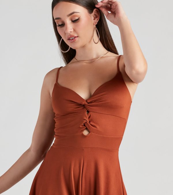 Country Chic Faux Suede Romper - Image 3
