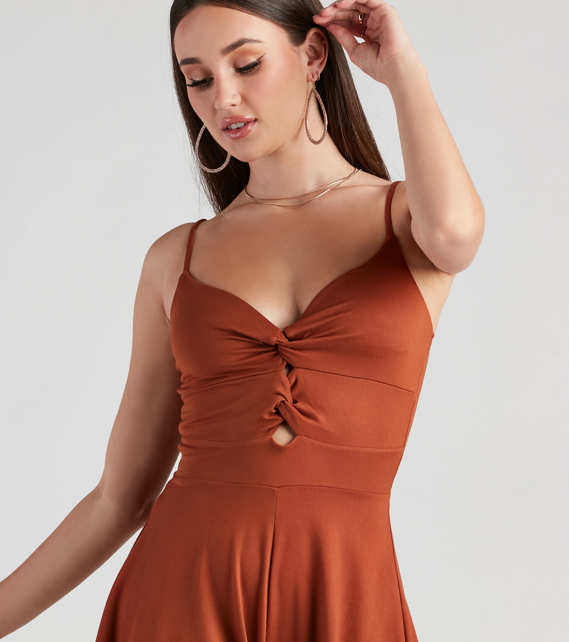 Country Chic Faux Suede Romper - Image 3