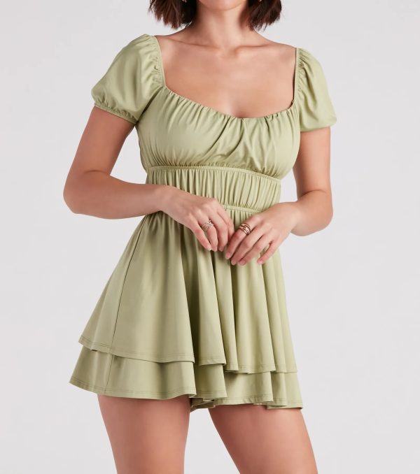 Flirty Style Ruched Romper - Image 13