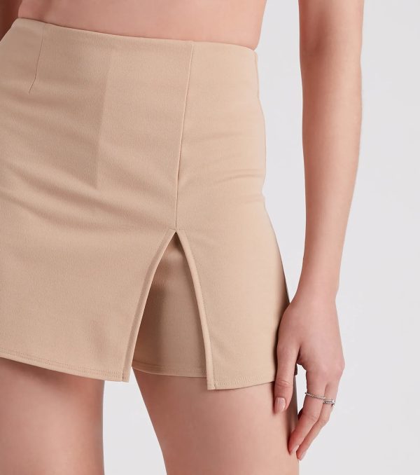 Simply Chic Side Slit Skort - Image 4
