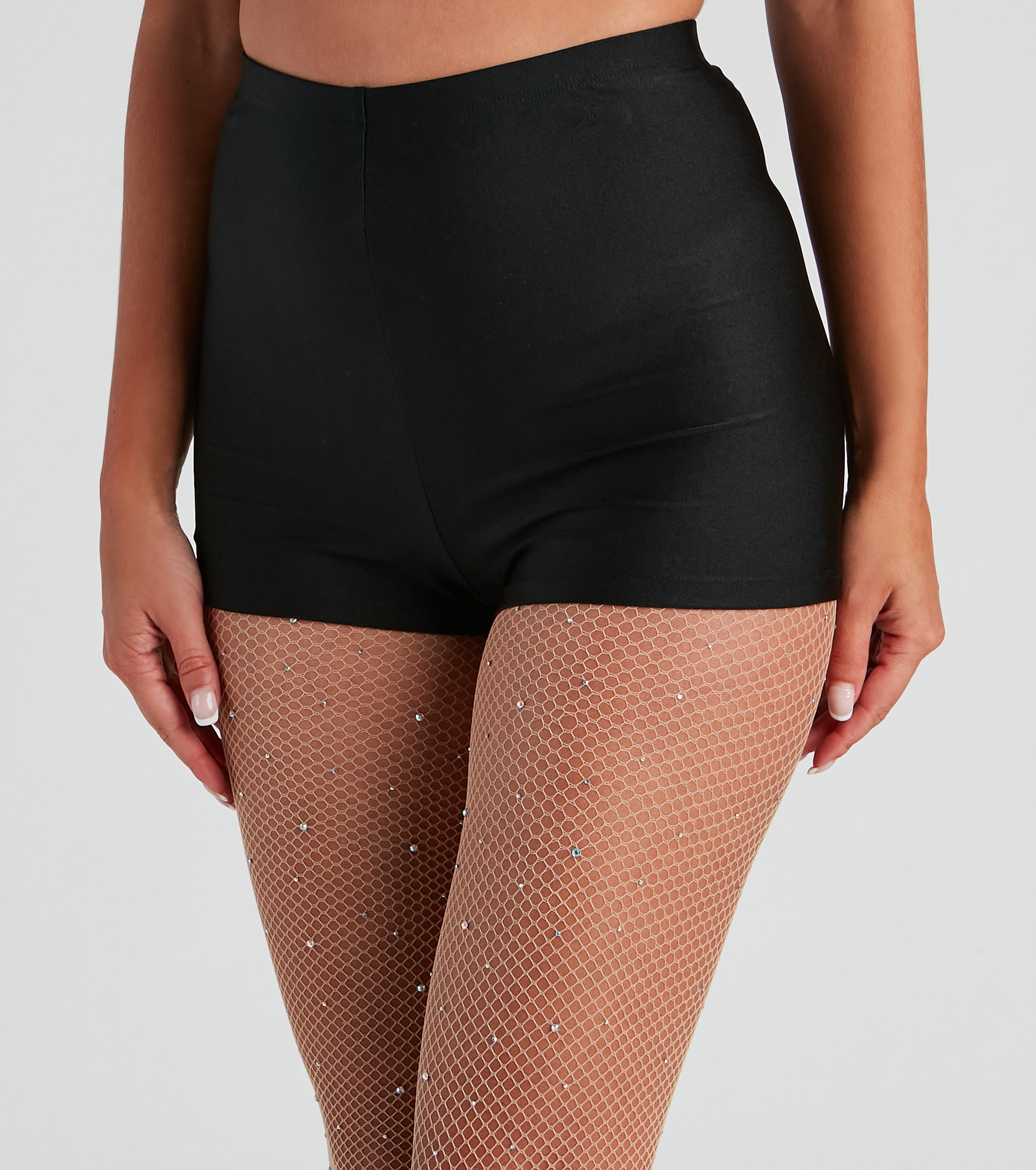 Sultry Look High Waist Nylon Hot Shorts - Image 4