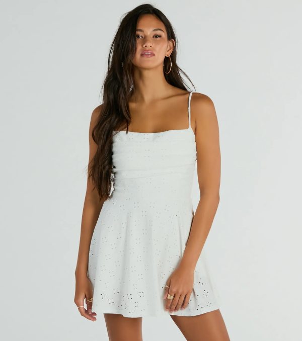 In My Sweet Era Cowl Neck Eyelet Lace Romper - Image 5