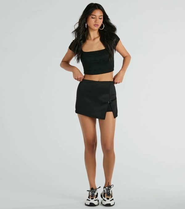 Significant Strut Mid-Rise Bow Slit Skort - Image 4