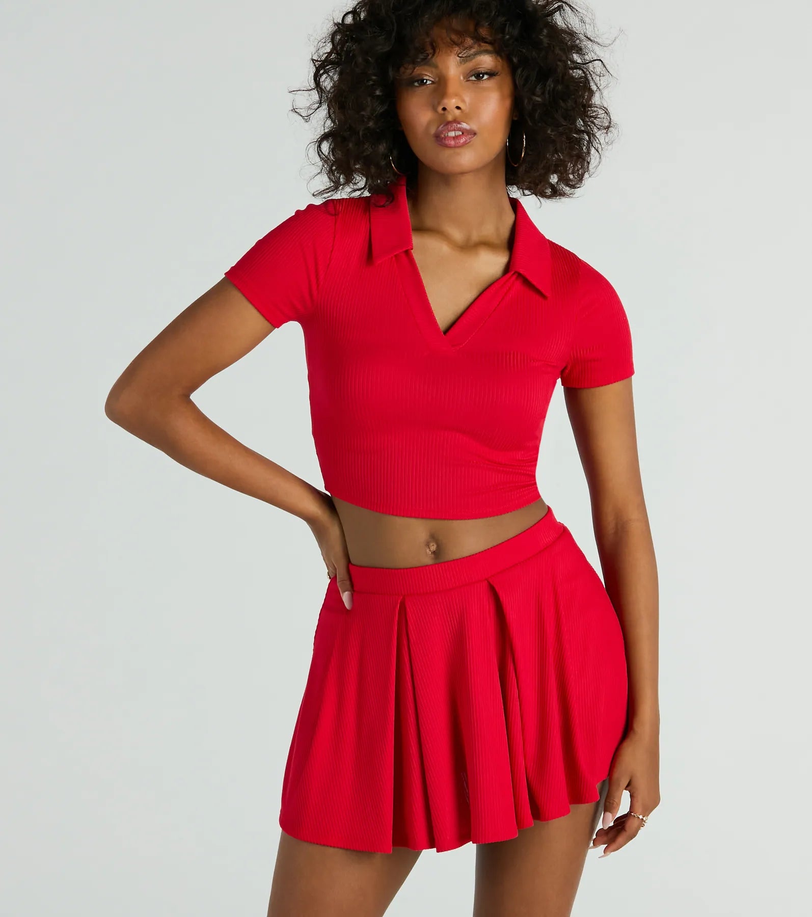 Game Set High Rise Pleated Mini Skort - Image 4