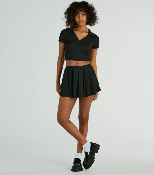 Game Set High Rise Pleated Mini Skort - Image 5