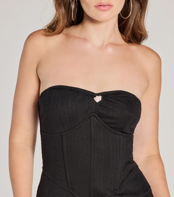 Sweet Allure Strapless Drop Waist Skater Romper - Image 4