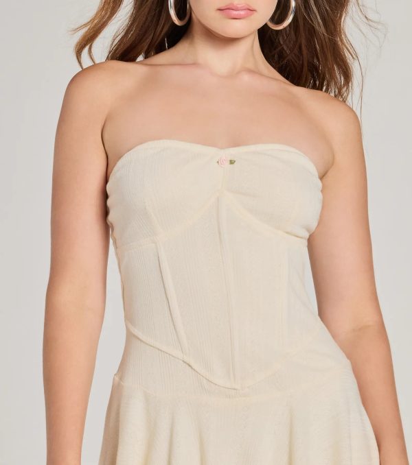 Sweet Allure Strapless Drop Waist Skater Romper - Image 8