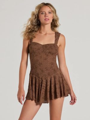 Ain't It Cute Sweetheart Ruffled Skater Romper
