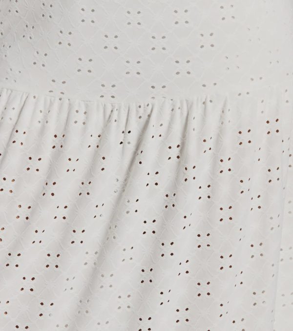 Vibe Of Summer High Rise Eyelet Maxi Skirt - Image 3