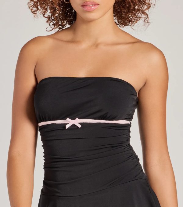 Little Crush Sleeveless Bow Pleated Romper - Image 4