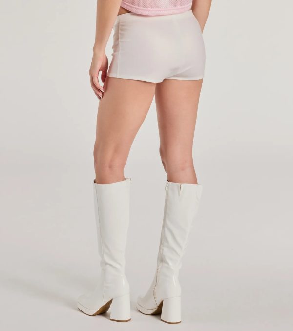 Sleek Vibe Faux Leather Hot Shorts - Image 6