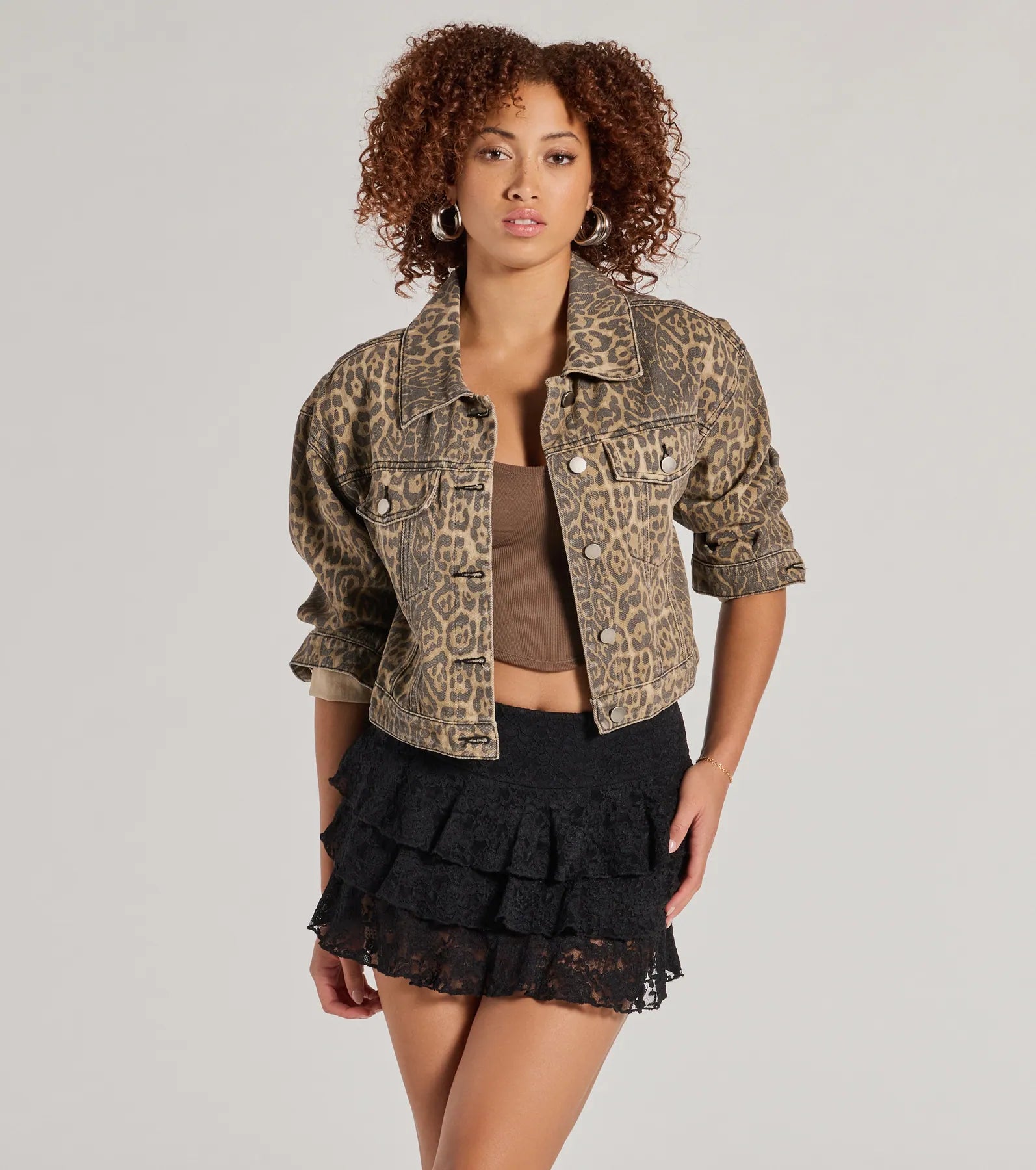 Charming Allure Drop Waist Tiered Lace Skort - Image 7