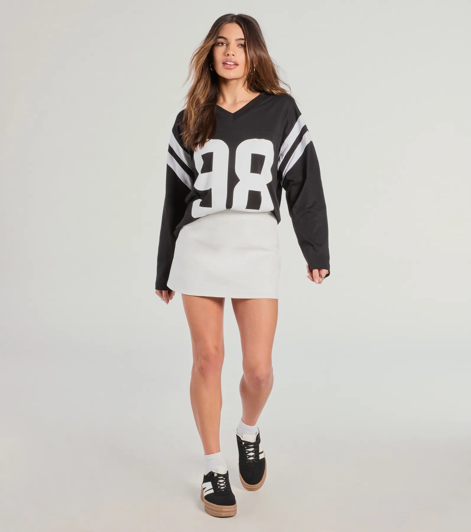 Admirable Style High-Rise Ponte Mini Skort - Image 8