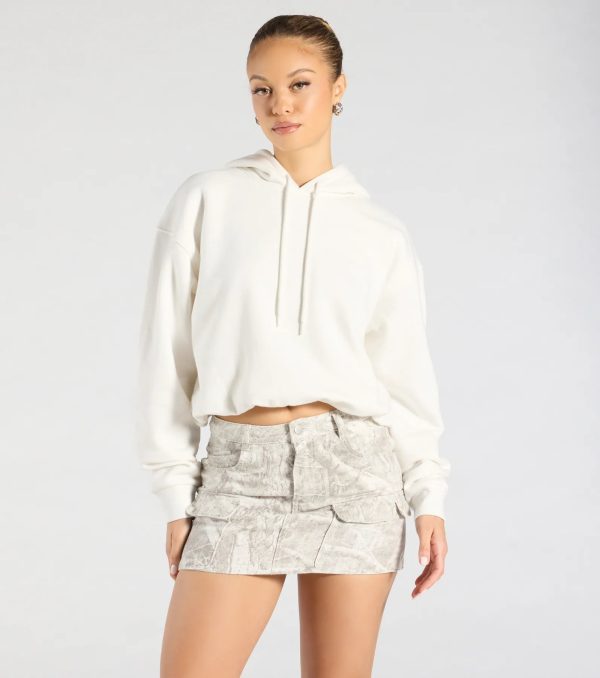 Cutie Cadet Cargo Denim Mini Skirt - Image 3