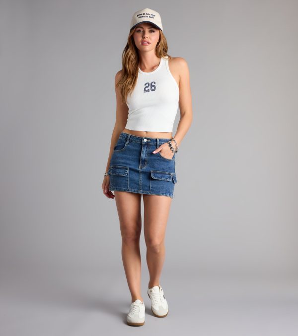 Ready for Anything Utility Mini Denim Skirt - Image 4