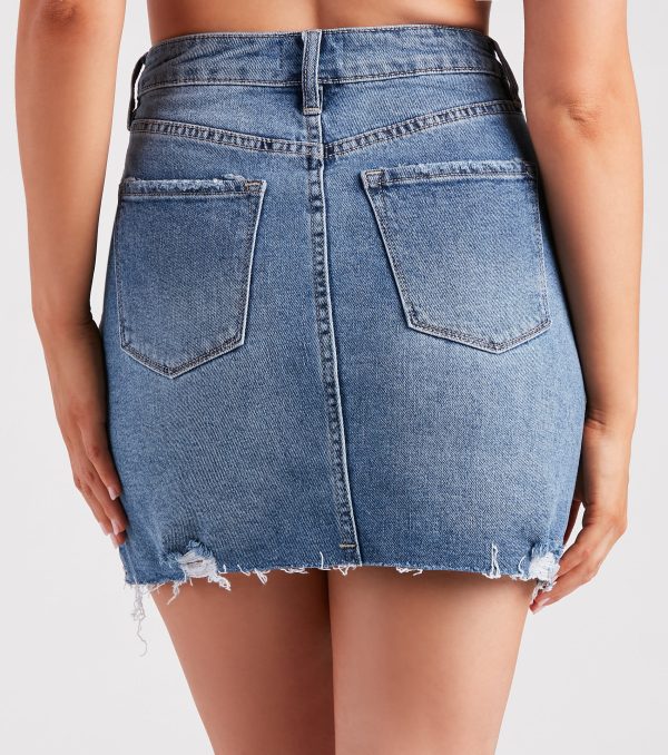 Elise High-Rise Mini Skirt By Windsor Denim - Image 3