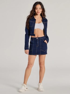 Covetable Cutie High-Rise Denim Mini Skirt