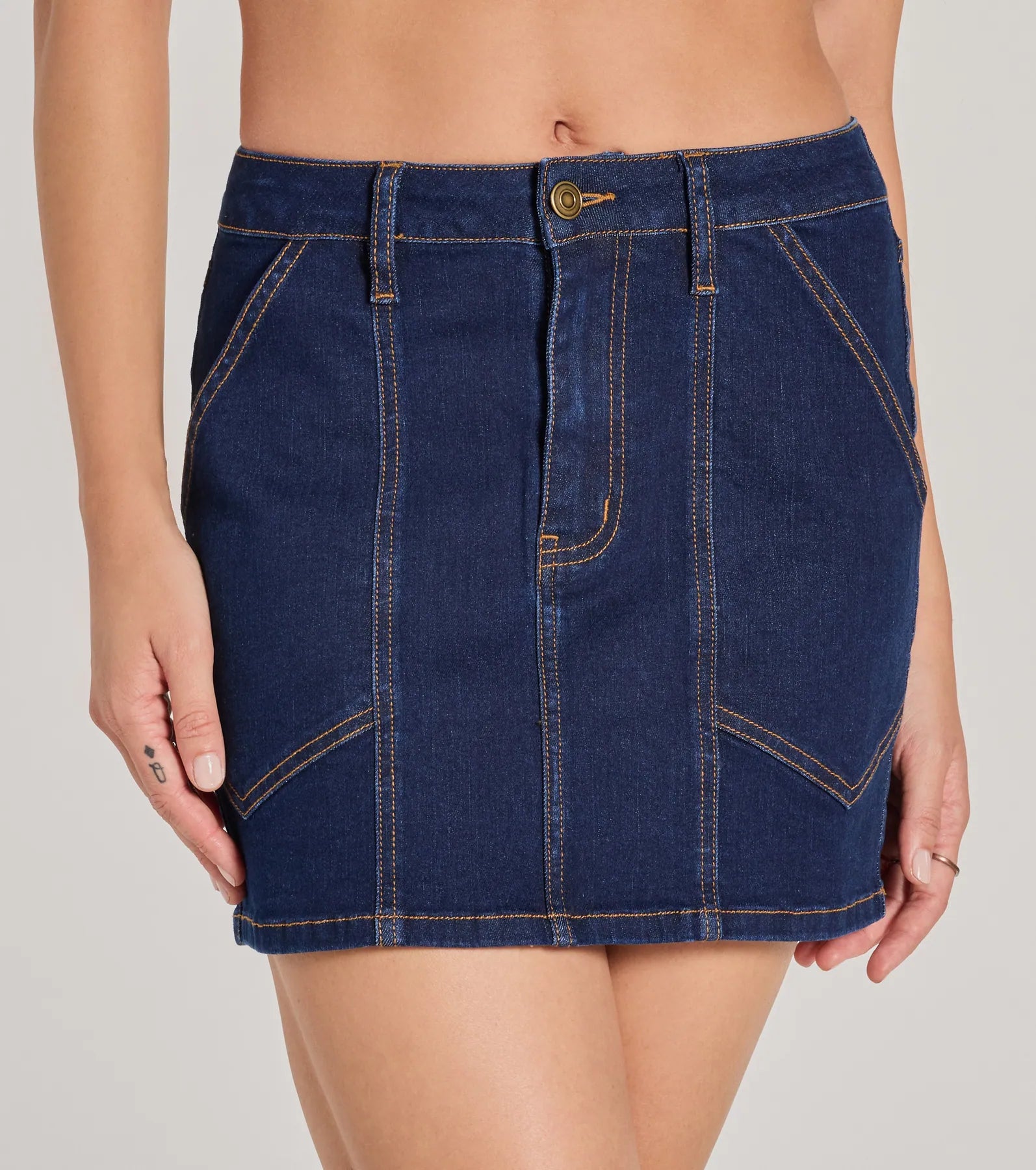 Covetable Cutie High-Rise Denim Mini Skirt - Image 3