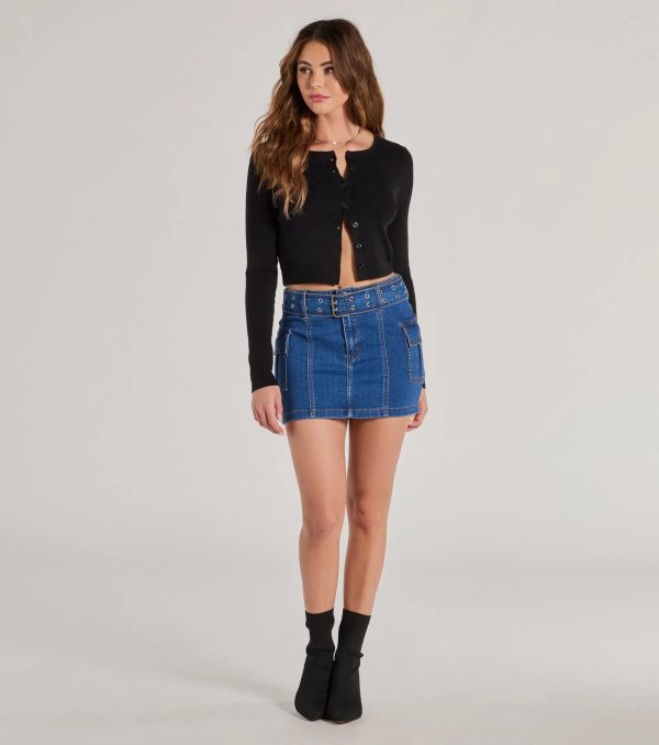 Cute And Trendy Cargo Mini Skirt - Image 13