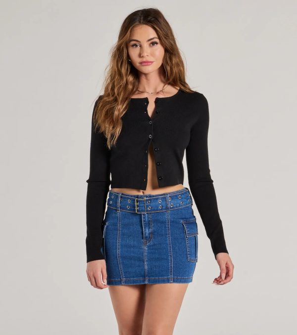 Cute And Trendy Cargo Mini Skirt - Image 15